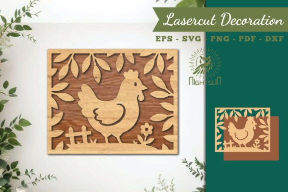Bringing Farmyard Charm to Life: The Creative Power of Hen Lasercut Decoration SVG