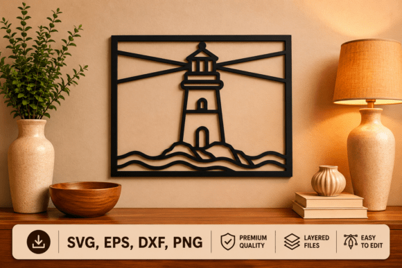 Bringing the Coastline Home with Laser Cut Ocean Wall Decor SVG Files