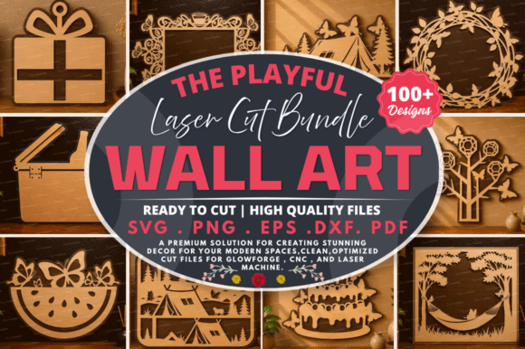 Bringing Whimsy to Life with a Playful Laser Cut Wall Art SVG Bundle
