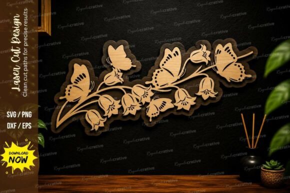Butterfly Floral Branch Laser Cut SVG: A Maker's Guide