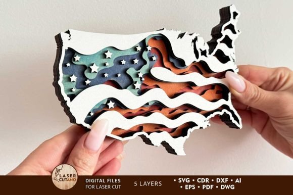 Crafting Patriotism: The Ultimate Guide to Multilayer Laser Cut USA Flag Files for Independence Day