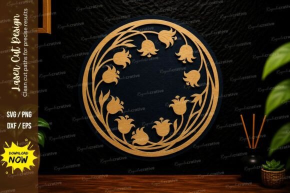 Crafting Perfect Circles: The Versatility of a Leaf Wreath Laser Cut Design