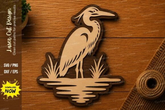 Crafting Precision: The Ultimate Guide to Heron Bird SVG Water Bird Laser Cut Designs