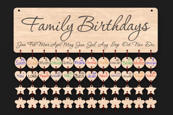 Creating a Lasting Legacy with a Laser Cut Family Birthday Board Svg File