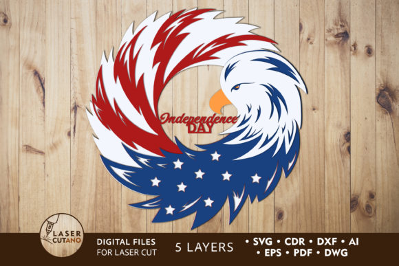 Creative 4th of July Multilayer Laser Cut Files