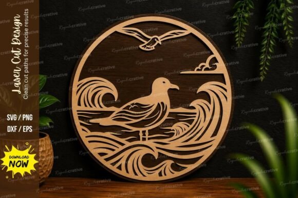 Evaluating the Ocean Bird Scene SVG Laser Cut Design for Precision Projects