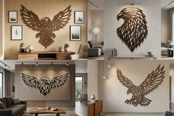 Transforming Spaces with a Laser Cut Eagle Wall Art SVG Bundle