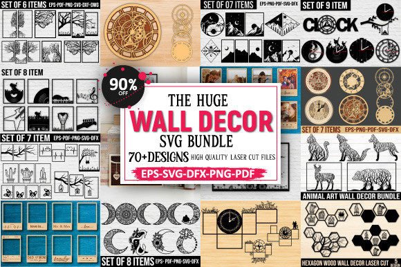 Unlocking Creative Potential with the Huge Wall Decor SVG Bundle for Laser Cutting and Digital Design