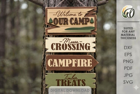 Unlocking Creativity with a Digital Camping Arrow Sign Laser Cut File