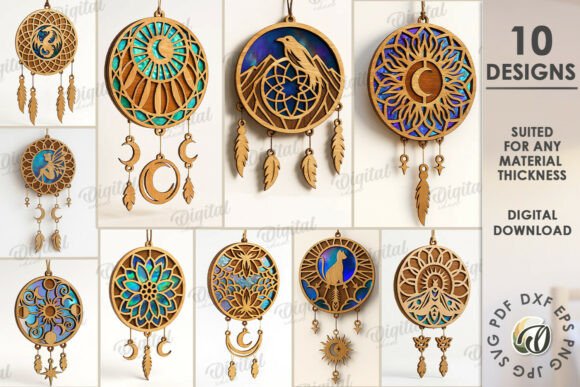 Unlocking Creativity with the Wooden Dream Catchers Bundle Laser Cut