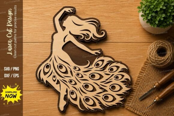 Unlocking Elegance: A Practical Guide to the Peacock Lady Laser Cut SVG Design